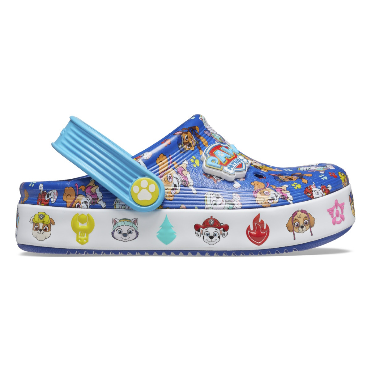 Saboti Crocs Toddler Paw Patrol Off Court Clog Albastru - Blue - imagine 8
